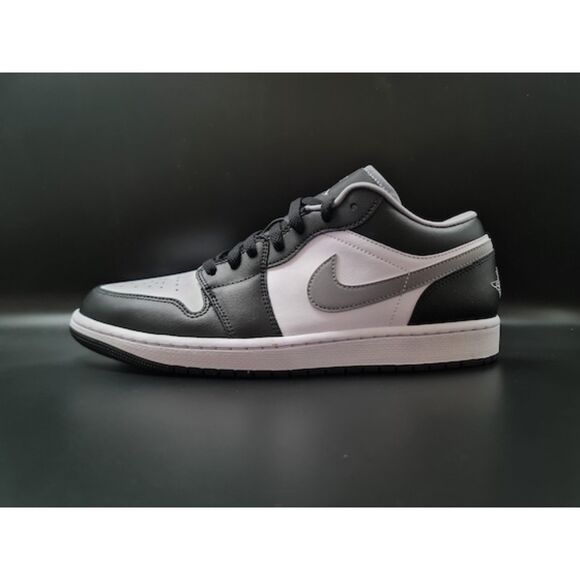 Jordan 1 Low Black White Grey. SIZE 10.5 - 553558-040 main image 7